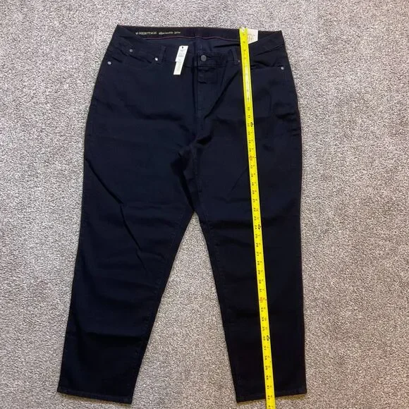 New Talbots W-Heritage Slim Ankle Jeans Black Stretch Denim Size 20W NWT - Picture 7 of 8